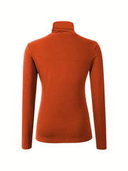 3pcs Women's Soft Thermal Turtleneck Top Plush Underwear