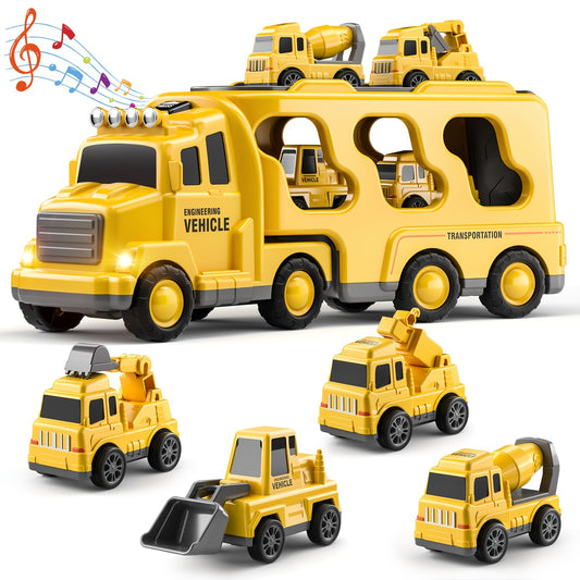 Construction Vehicle Transport Truck Carrier Toy Gift