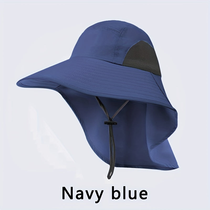 Men's Outdoor UV Protection Sunshade Hat for Fishing and Mountaineering