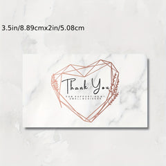 50 Thank You Cards for Business 9.5 Business Card Jewelry Package Insert