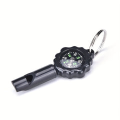Camping Whistle Compass Keychain 2 in 1