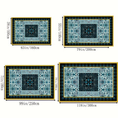 Vintage Pattern Kitchen Rug European Style Palace Style Carpet