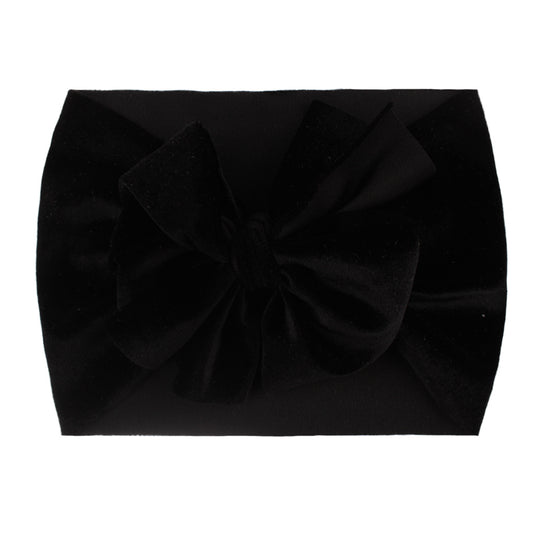 Velvet Bow Headband for Newborn Baby Girls