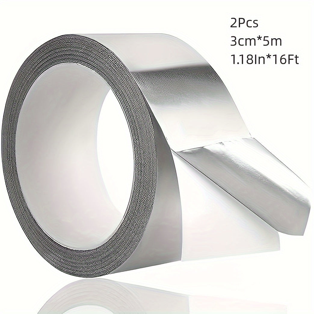 2pcs Silver Aluminum Tape Foil Tape with Adhesive Backing
