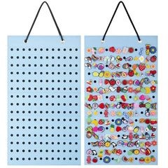 Shoe Charm Organizer with 180 Holes Wall Mounted Display Holder