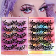 5 Pairs 8D Layer Thick Volume False Eyelashes for Party Makeup