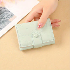 Cartoon Three Fold Short Wallet Card Holder Money Clip