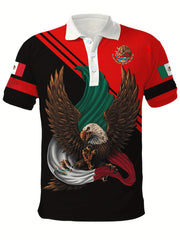 Eagle 3D Pattern Men's Casual Comfy Custom Fit Shirt