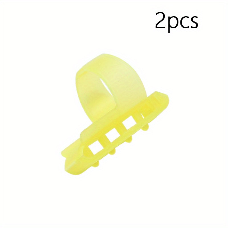 2pcs Crochet Ring Yarn Guide Knitting Sweater Finger Holder Needle Thimble