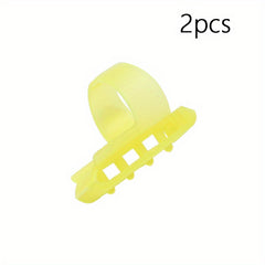 2pcs Crochet Ring Yarn Guide Knitting Sweater Finger Holder Needle Thimble