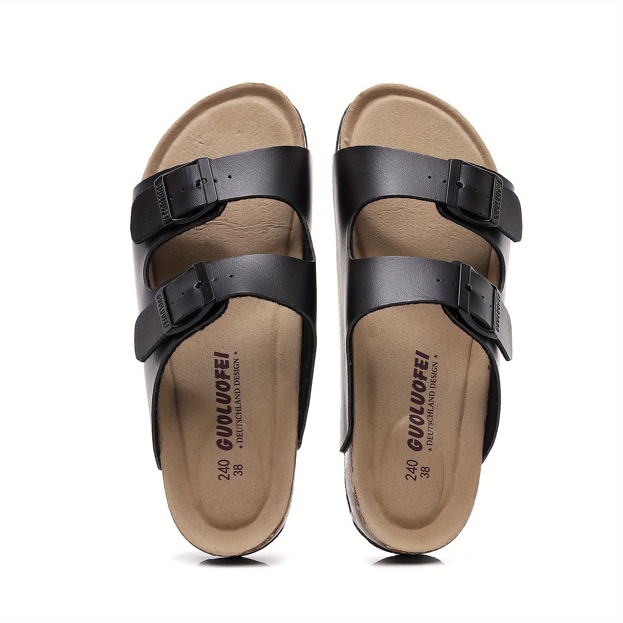 Men's Open Toe Slip On Strap Slides Non slip Sandals