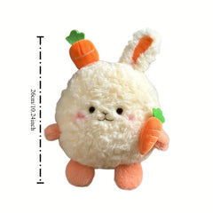 Adorable Bunny Plush Toy with Carrot Soft & Orange Stuffed Animal