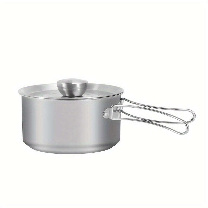 Portable Picnic Kettle Stainless Steel Foldable for Camping