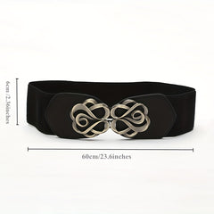 Men's Rose Pattern Buckle Belt for Outdoor Party Holiday Working