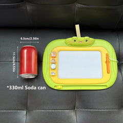 Kids' Cartoon Drawing Board with Stamps & Pen Pink Green