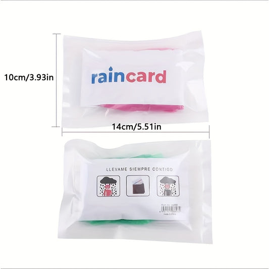 10pcs Disposable Raincoats for Outdoor Rafting Travel