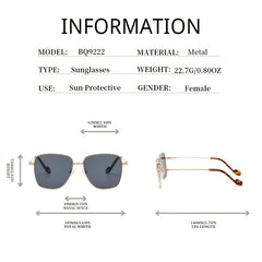 Ombre Lens Sunglasses Square Frame Glasses UV400