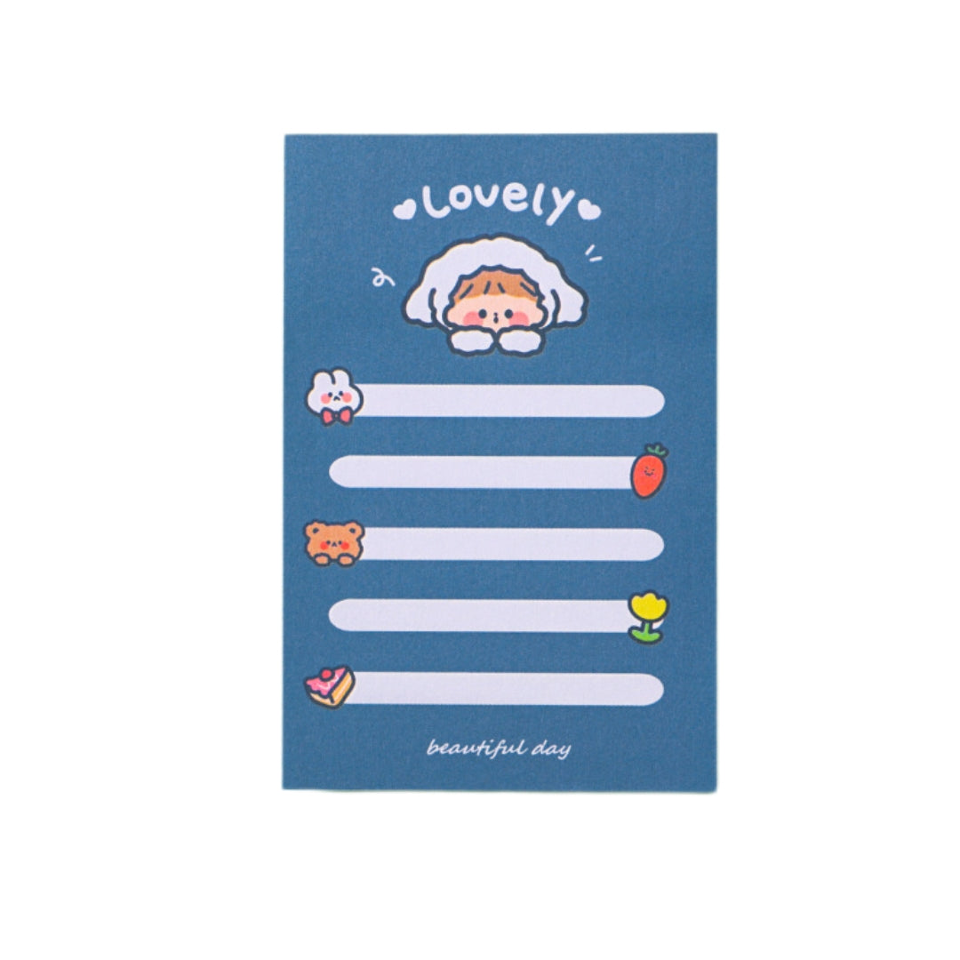 1pc Bear Sticky Notes 80sheets Heart Post Message Tearable Note