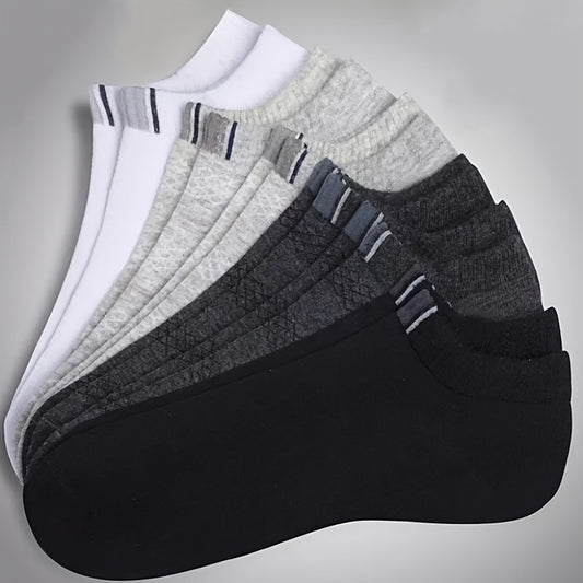 6 Pairs Cotton Sweat Absorbing Short Sports Socks