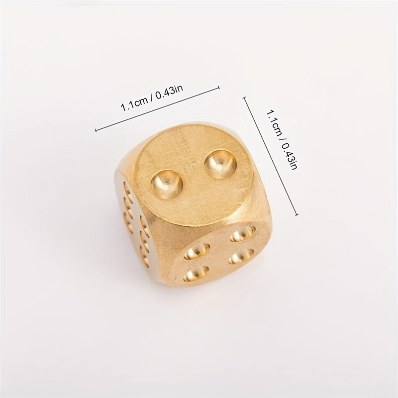Solid Brass Dice for Party Drinking Game