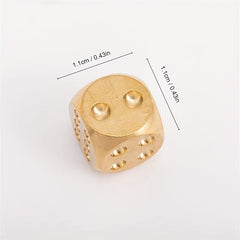 Solid Brass Dice for Party Drinking Game