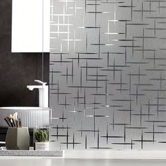 Star Pattern Glass Window Sticker Privacy UV Protection Window Film