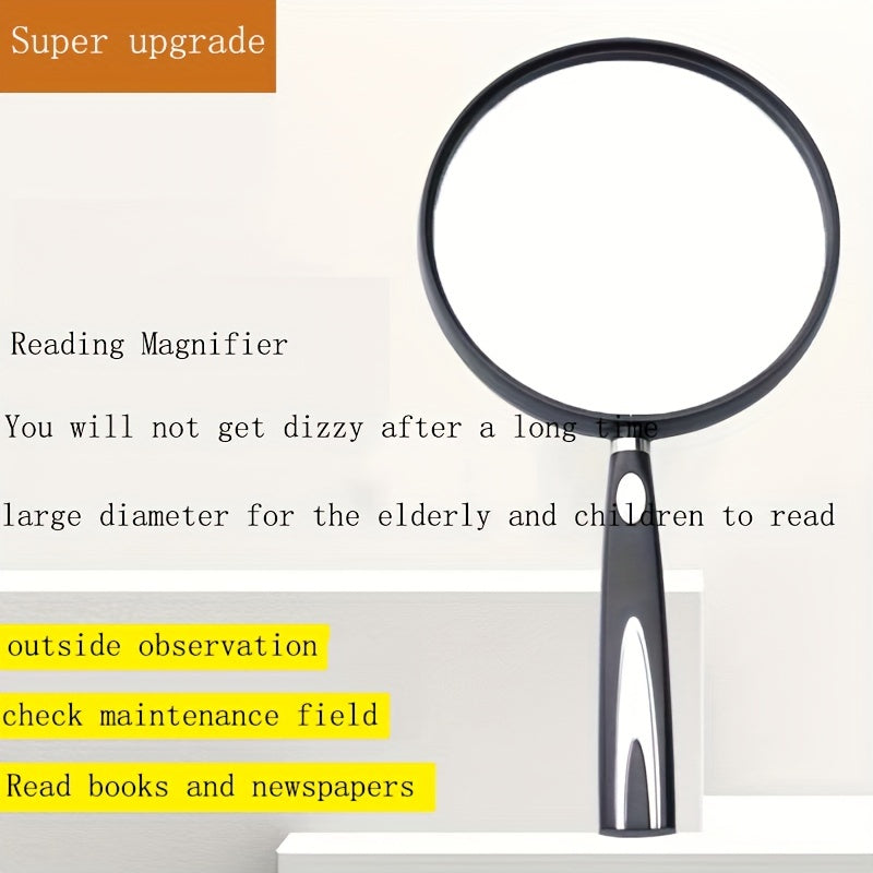 Large Magnifying Glass 13 Page Magnifier Handheld Lighted Magnifier
