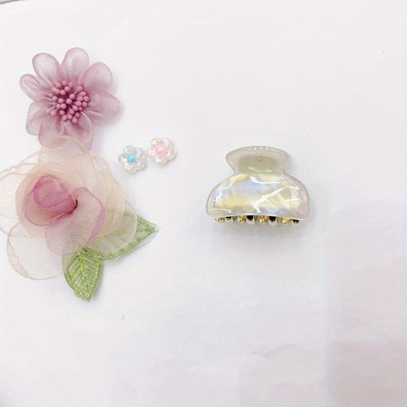 Mini Colorful Hair Claw for Women