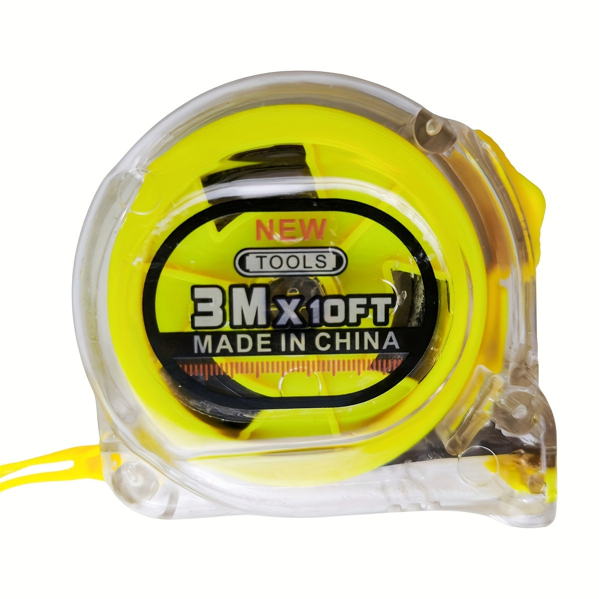 Stainless Steel 5m Rubber-Coated Tape Measure, Anti-Fall, Wear Resistant