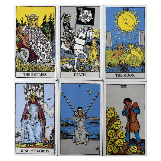 Tarot Cards for Beginners with Guide - Family Party Fortune Telling Game Oracle