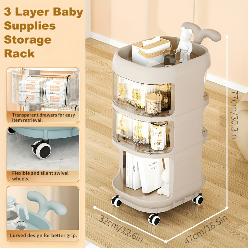 Whale Baby Gear Storage Rack Tier Floor Standing Shelf