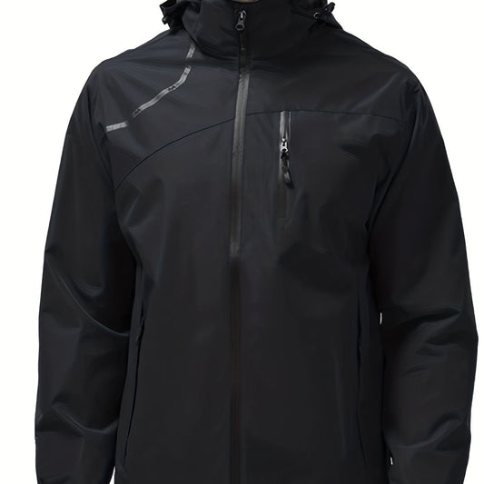 Men's Lightweight Waterproof Breathable Hooded Jacket