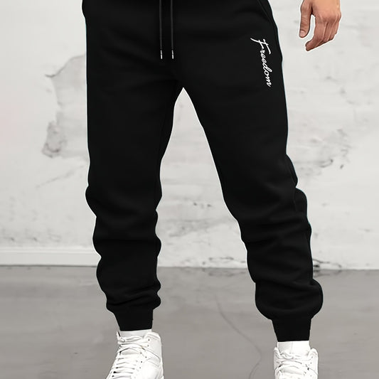 Coconut Tree Print Drawstring Sweatpants Loose Fit Pants Men's Casual Joggers
