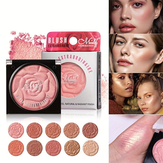 Petal Face Blushes Powder Shimmer Cheek Blush Matte Lightweight Face Brighten