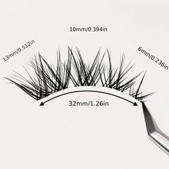 Fox Eye False Eyelashes Lightweight Thick Little Devil Style Fairy Eyelashes