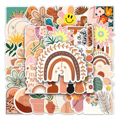 50Pcs Bohemian Style Stickers for Car Laptop Water Bottle