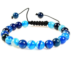 Natural Healing Power Gemstone Beads Adjustable Bracelet