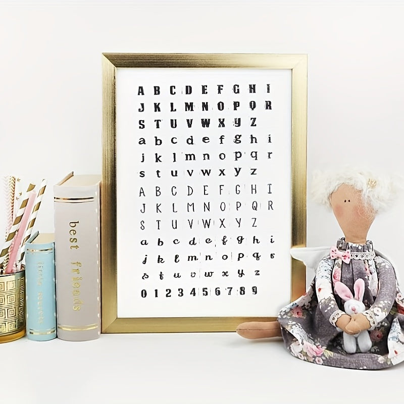 Alphabet Clear Stamps DIY Scrapbook Seal Capital Lower Case Numbers Month Year