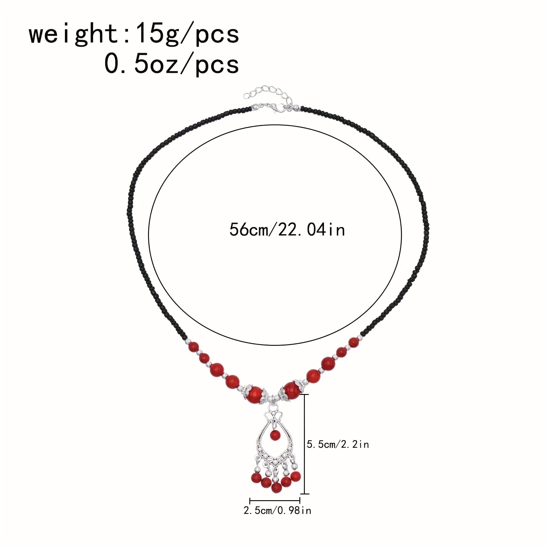 Chinese Style Red Turquoise Head Chain Hair Accessories