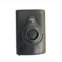 Carbon Fiber Airtag Wallet Men's Business ID Credit Card Holder