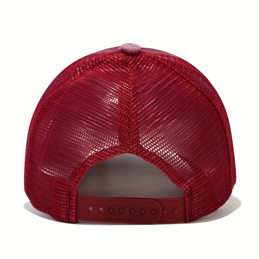 Vintage Distressed Mesh Trucker Cap Adjustable Golf Sun Hat