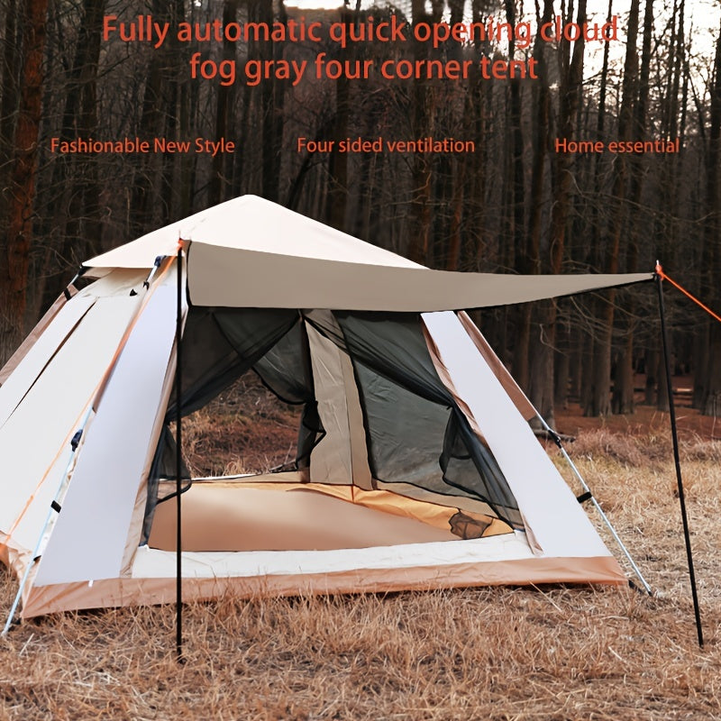 Quick Open 4-sided Camping Tent Ultra Light Sunshade Rainproof