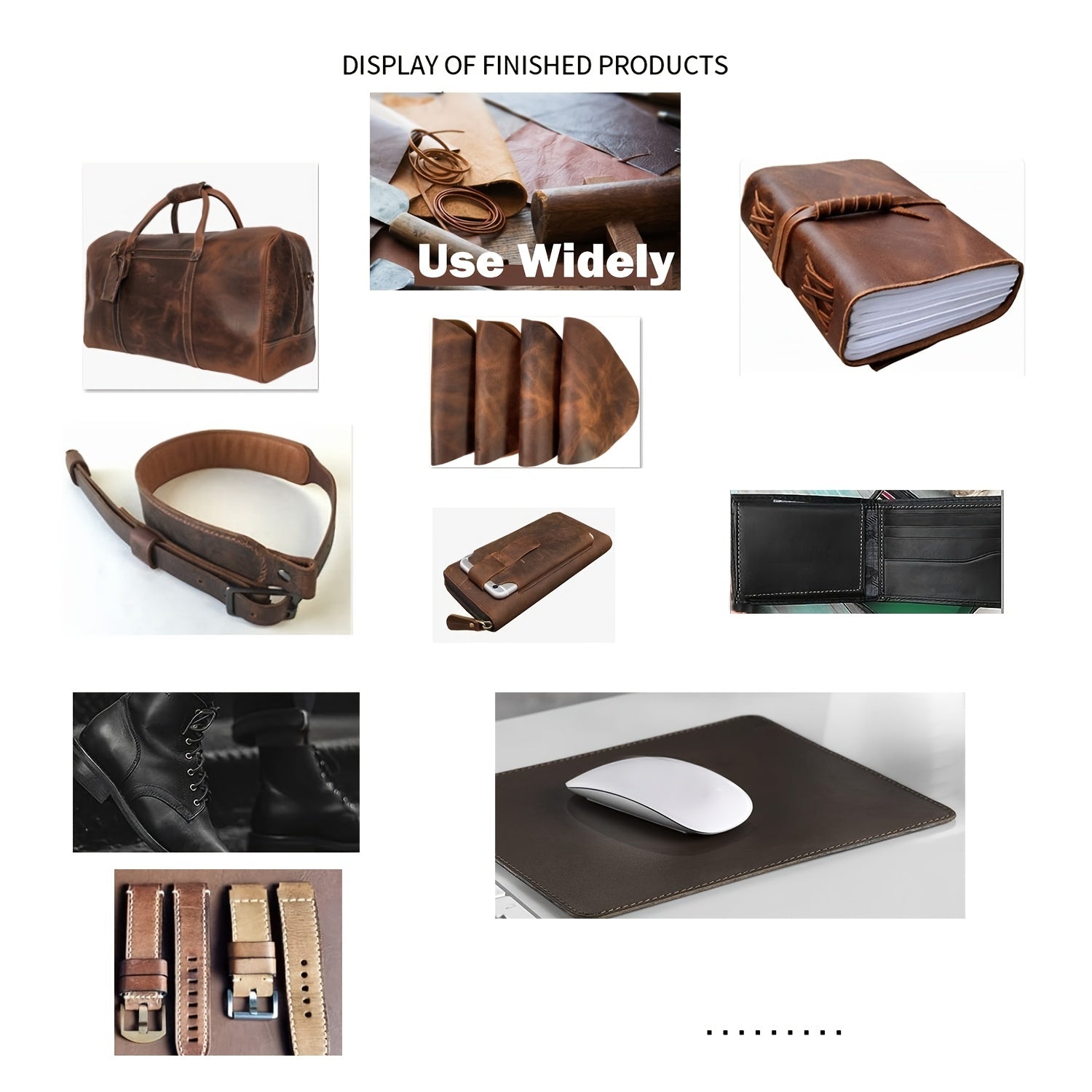 Thick Leather Sheets Full Grain Cowhide 1 8 2 1mm