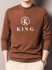 Men's Knitted Sweater Casual Warm Mid Stretch Pullover