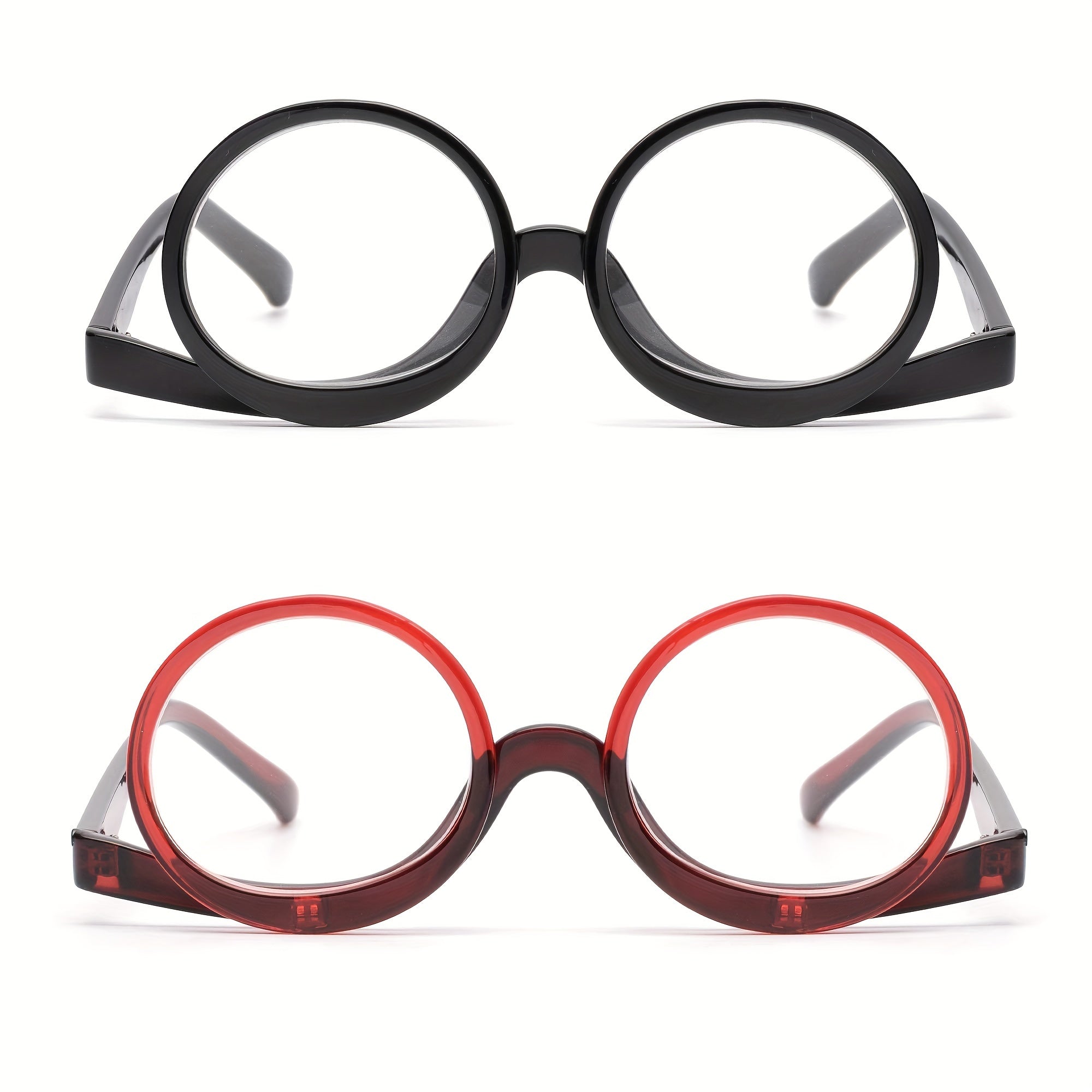 Makeup Reading Glasses Flip Lens Cosmetic Make Up Eye Glasses