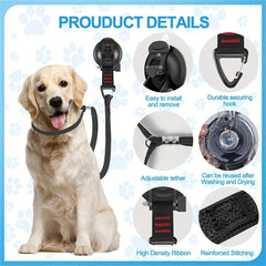 Pet Grooming Suction Cup Hook & Restraint Rope Set