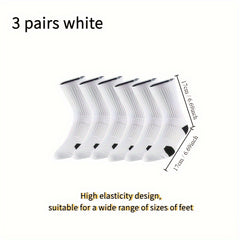 Men's Mid Crew Sport Socks for Basketball Training
