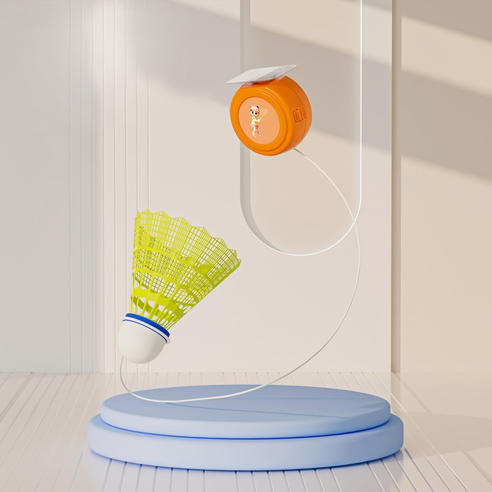 Badminton Rebound Trainer with 6 Balls