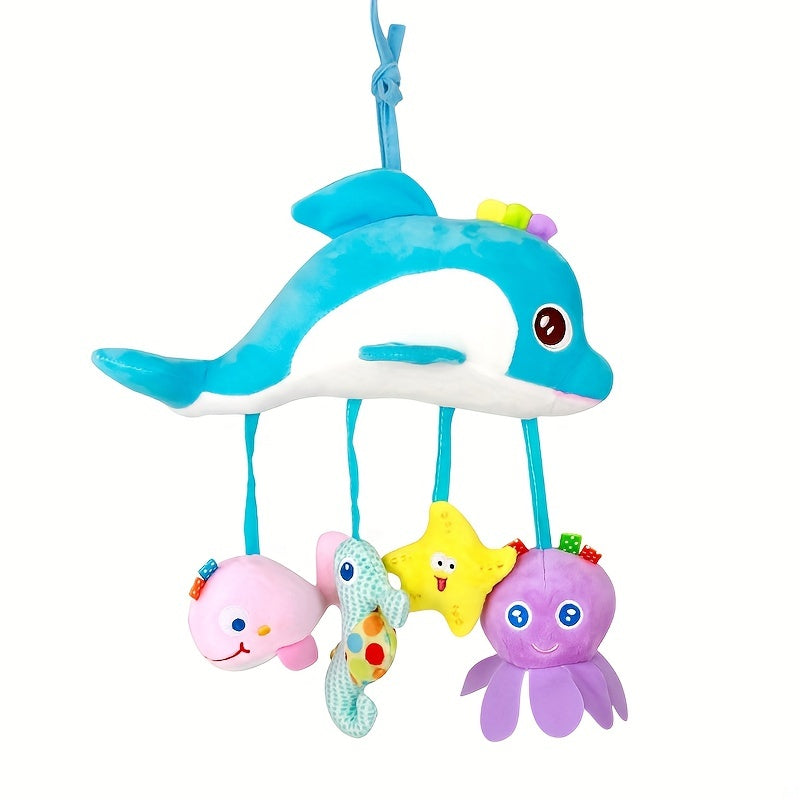 0-1 Years Old Baby Bed Bell Rattle Mirror Car Pendant