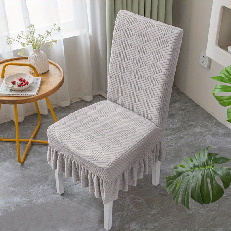 Dining Chair Slipcover Short Skirt Furniture Protector